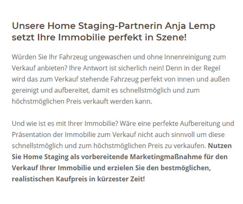 Home Staging bei  Münster
