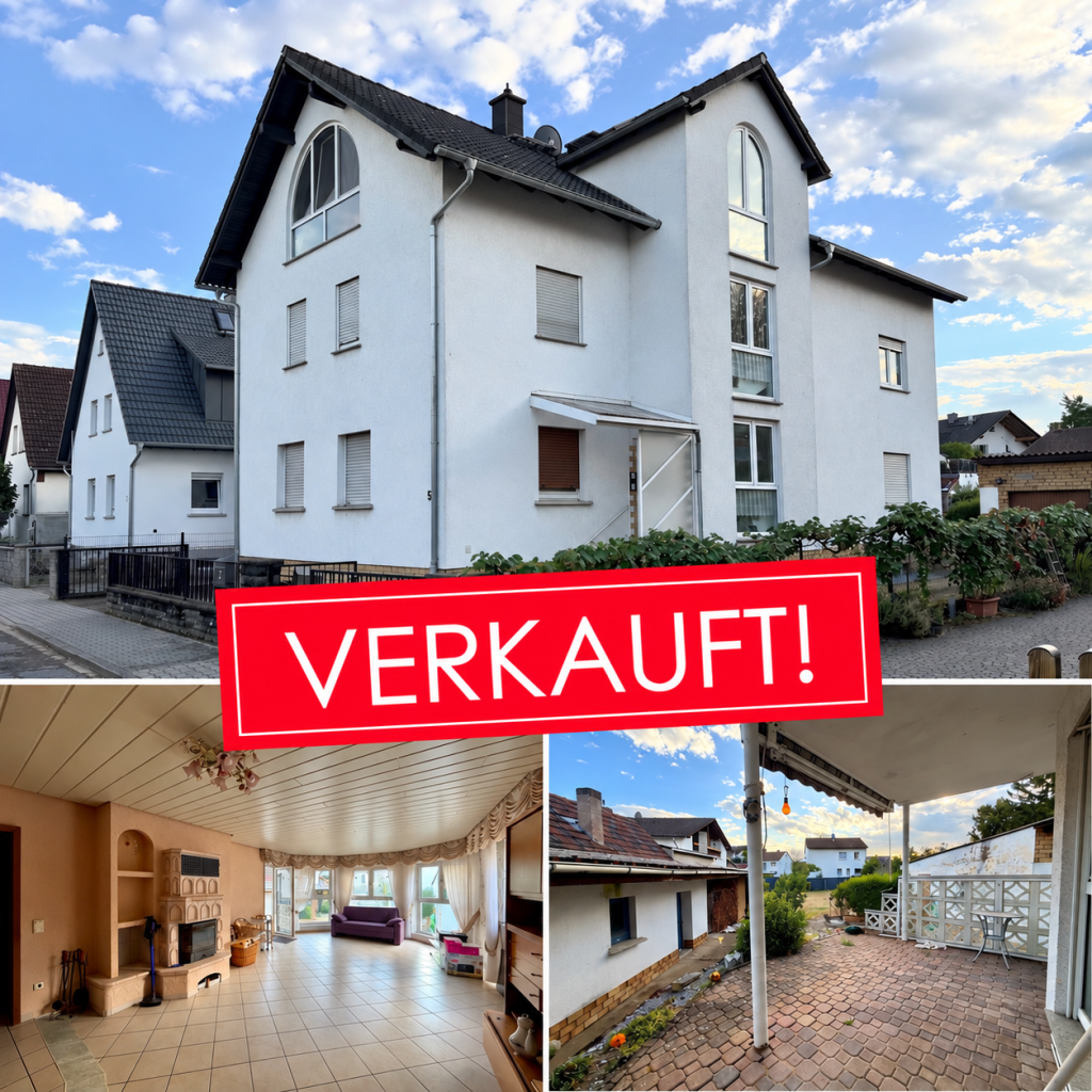 Großzügige, mietfreie 3-Zimmer Eigentumswohnung in Babenhausen-Sickenhofen mit großer Terrasse und Garage